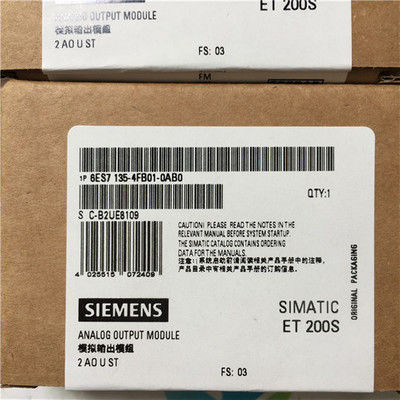 Siemens 6ES7134-4FB01-0AB0 2 AI U PADRÃO uma LARGURA 12 BIT+SIGN de 15 milímetros