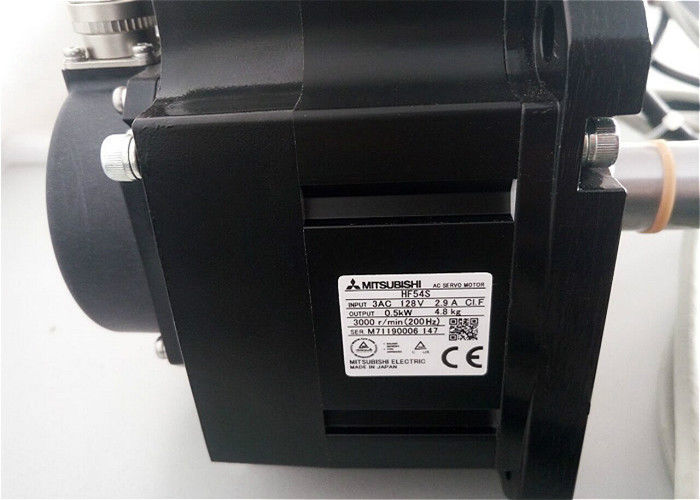 Série 0.5KW 3AC 128V 2.9A 3000r/min do HF do servo motor da C.A. de Mitsubishi HF54S Industial brandnew