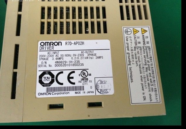 Montagem do chassi de W da carga 200 da fonte 1.6A 200V da C.A. 200VAC de OMRON R7D-BP02HH Servo