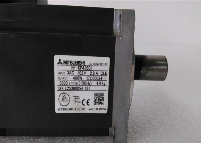 Servo motor industrial HF-KP43BG1 de máquina de costura de Mitsubishi com engrenagem 400W 102V 3000RPM
