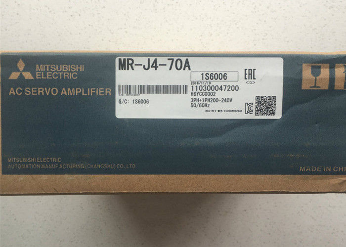 Da série servo da movimentação MR-J4-70A 1-Axis MELSERVO-J4 da C.A. de Mitsubishi 750W AMPLIFICADOR SERVO