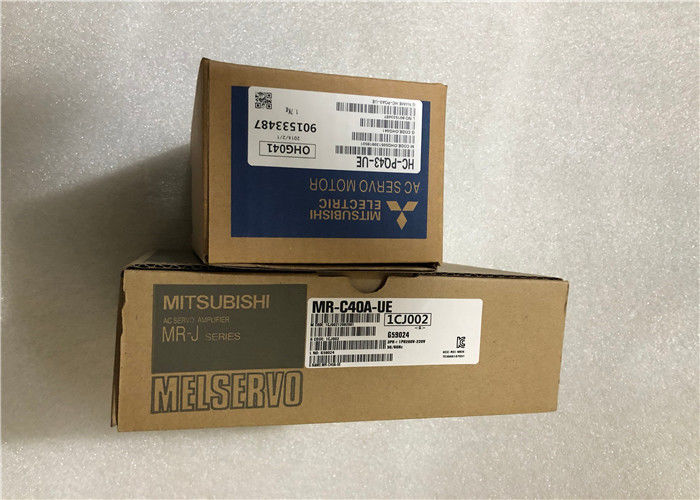 Movimentação servo industrial MR-C40A-UE de Mitsubishi 400W com o motor HC-PQ43-UE 4.5AMP 230V NOVO