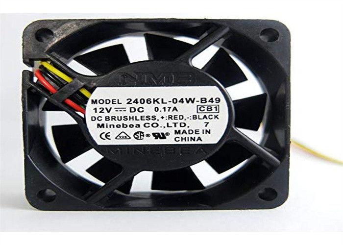 3-FIO AXIAL DO TACÔMETRO DO REFORÇO DO FÃ 60X15MM 12VDC 15.9CFM DA C.C. DE MINEBEA NMB 2406KL-04W-B49