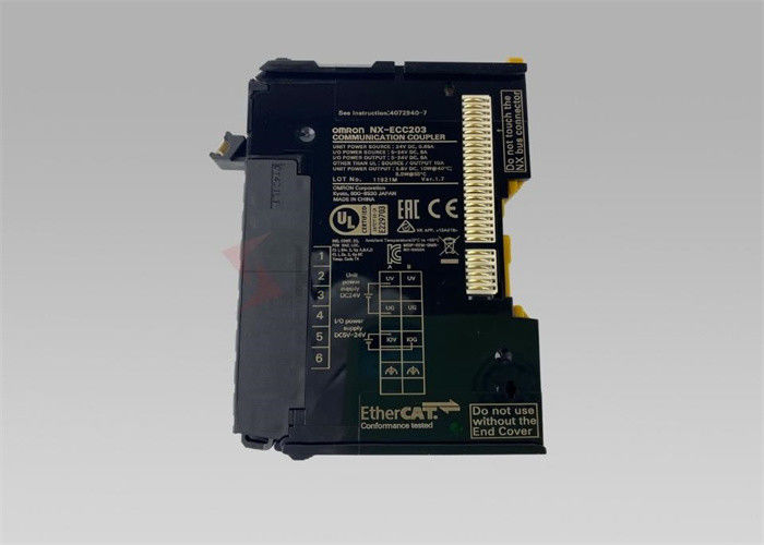 SAÍDA da SÉRIE ETHERCAT 10AMP 24VDC 63 INOUT 63 do ACOPLADOR NX do ÔNIBUS de Omron NX-ECC203