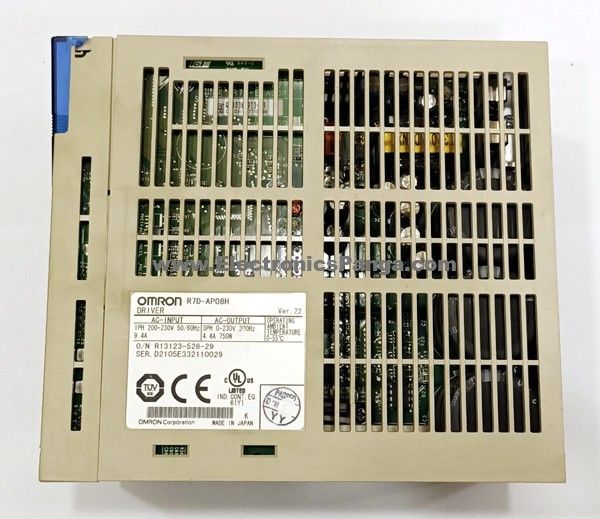A fonte servo 4.4A 200V da C.A. 200VAC de Omron R7D-AP08H carrega 750 W R7D-AP08H-ND
