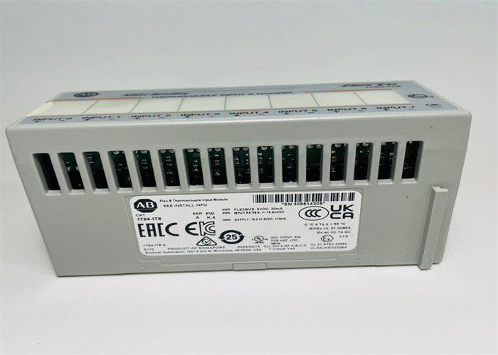 O par termoelétrico de 1794-IT8 ALLEN BRADLEY Flex 8 entrou o módulo que um MILIVOLT de 8 PONTOS AVALIOU 150 miliampères 24 VDC