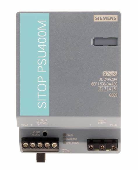 SIEMNES 6EP1536-3AA00 SITOP PSU400M 20 uma entrada do conversor de DC/DC: Saída da C.C. de 600 V: 24 V DC/20 A