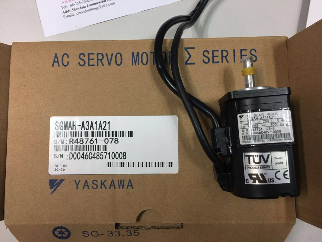 Servo motor industrial SGMAH-A3A1A21 30W 200V da C.A. de Yaskawa BRANDNEW