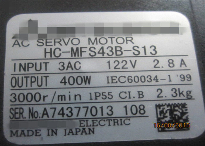 Poder industrial 400KW do servo motor HC-MFS43-S13 HC-MFS43B-S13 da C.A. de MITSUBISHI