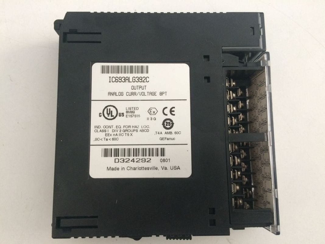 IC693ALG392 GE Fanuc Oito canais de saída de ponta única que fornecem módulo de 0 a +10 volts