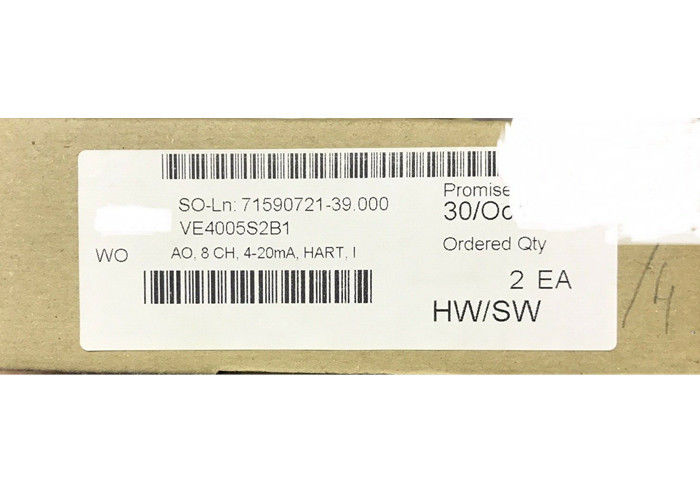 EMERSON DELTAV Cartão de saída analógica VE4005S2B1 KJ3221X1-BA1 8 CH 4-20 mA, HART NEW