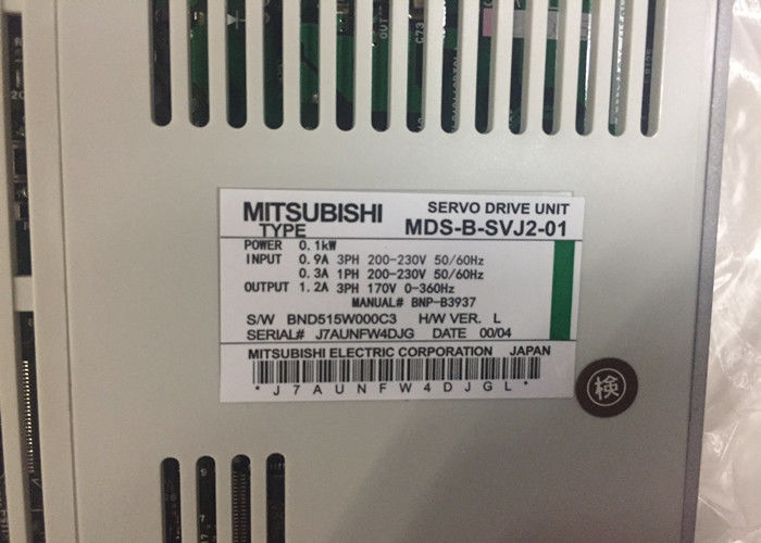 Mitsubishi motores elétricos MDS-B-SVJ2-01 Industrial AC Servo Motor Drive Unidade 0.1KW 0.9A
