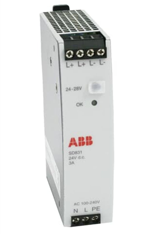 ABB 3BSC610064R1 SD831 Fornecimento de energia Entrada AC 100-240 V Saída DC 24 V 3A
