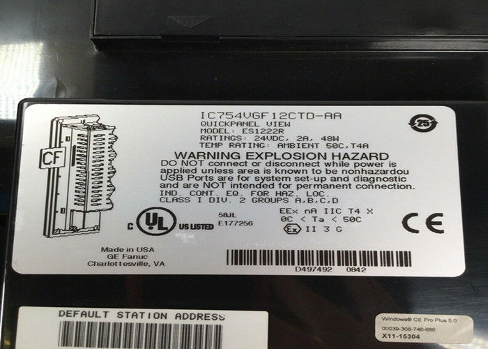 GE IC754VSI12CTD ES1222R IC754VGF12CTD alimentado por um cabo de alimentação de 12 ou 24 VDC