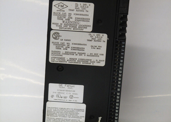IC660BBA024 Bloco de E/S da série GE Fanuc Genius, tensão nominal de 24/48 VDC