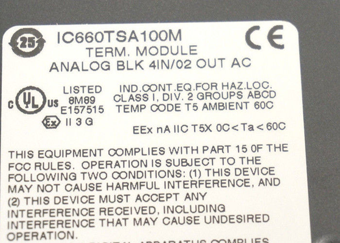 O conjunto terminal GE Fanuc IC660TSA100 é o conjunto terminal para um bloco de E/S.