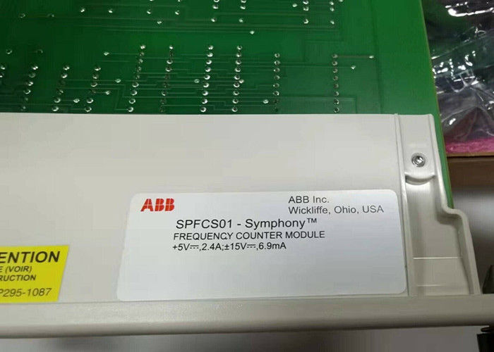 Modulo contador de frequência ABB SPFCS01 para Harmony Rack, dois canais de velocidade da turbina de 3 a 12,5 KHz substituídos