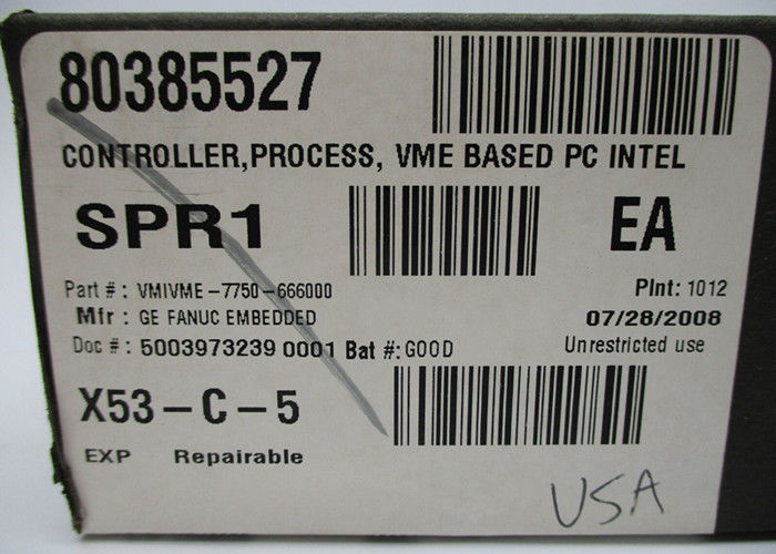 GE Fanuc Automation VMIVME-7750-666000 Computador de placa única VME baseado em processador Pentium III