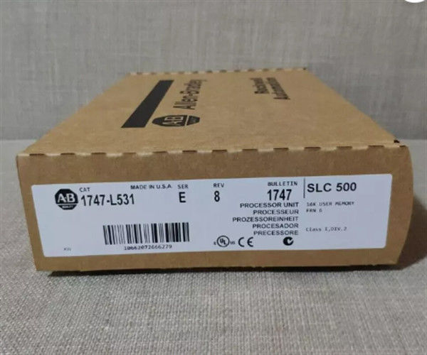 Allen-Bradley 1747-L531 SLC 5/03 Processador Memória 8K, DH485 & RS-232, Série E